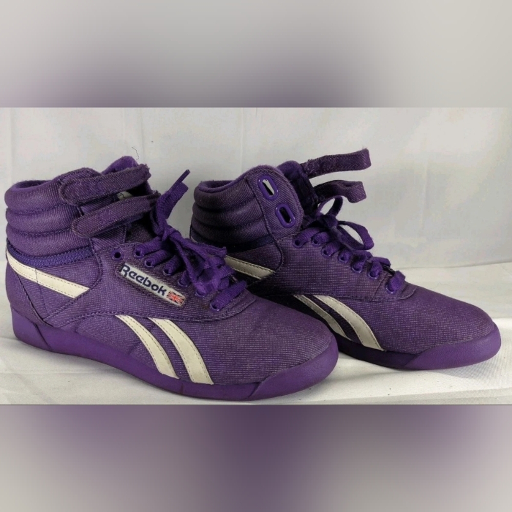 Reebok Kids Purple Sneakers with White Accents